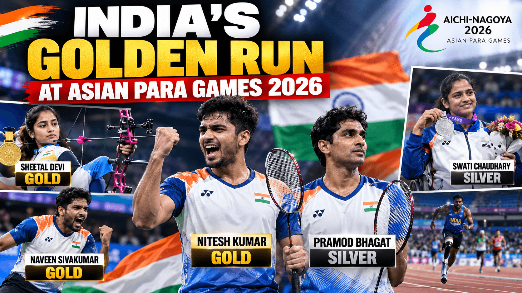 India’s Golden Run at Asian Para Games 2026