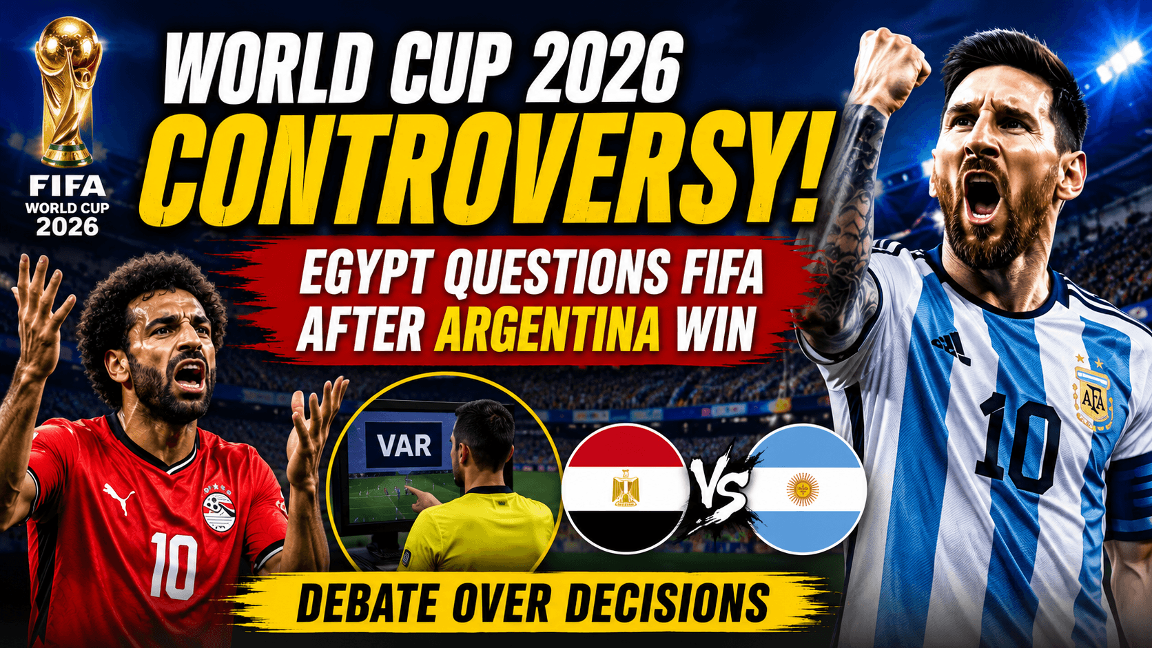 Egypt Questions FIFA After Argentina’s Dramatic Victory